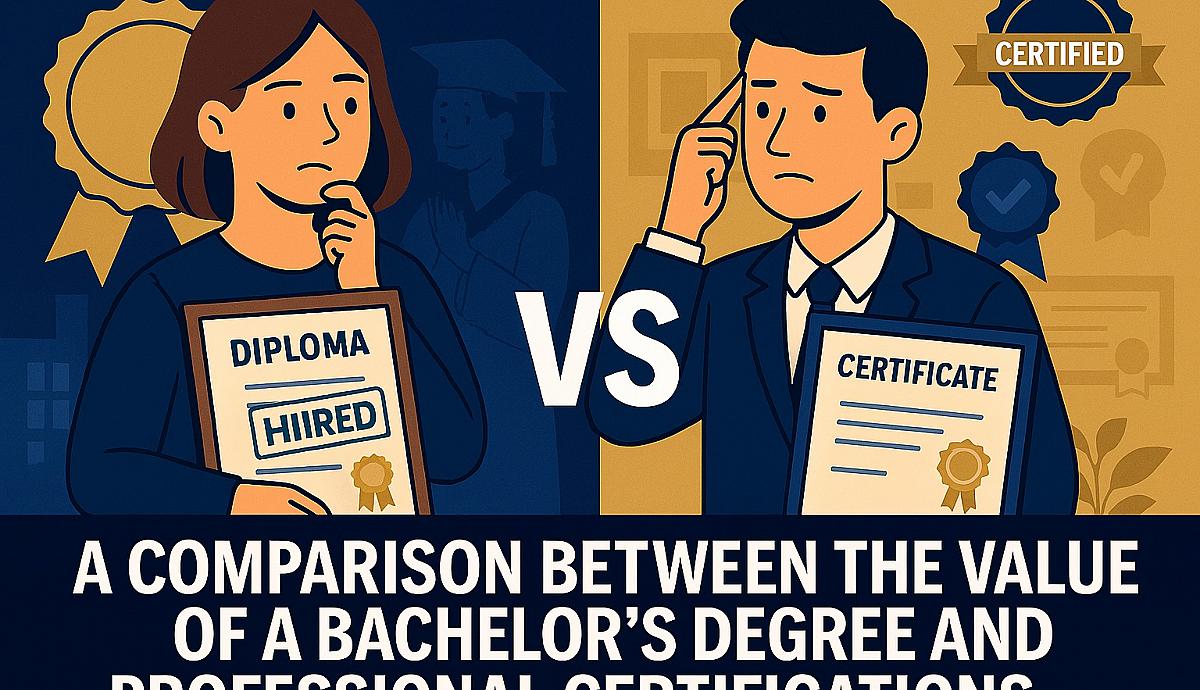 A Comparison Between the Value of a Bachelor’s Degree and Professional Certifications