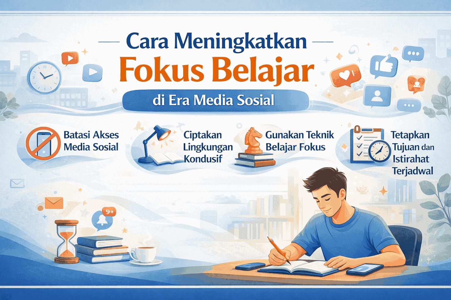 Cara Meningkatkan Fokus Belajar di Era Media Sosial
