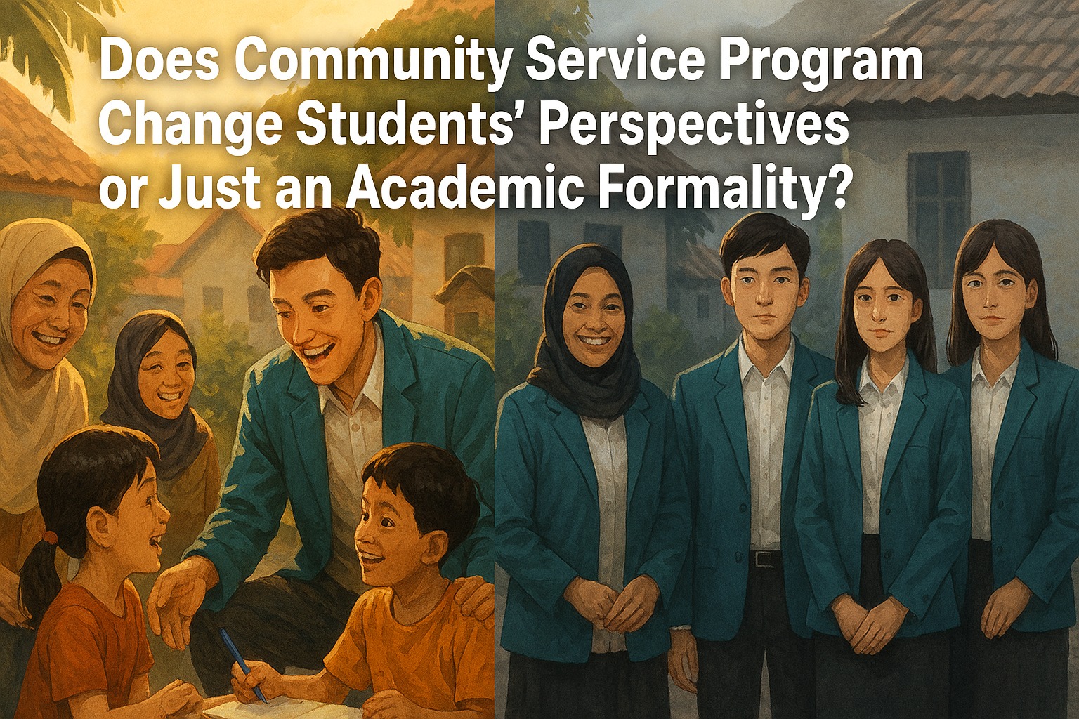 Does Community Service Program Change Students' Perspectives or Just an Academic Formality