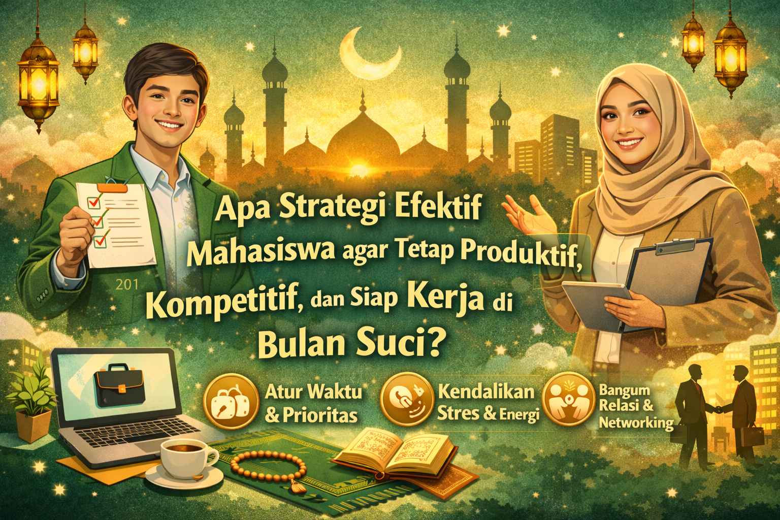 Apa Strategi Efektif Mahasiswa agar Tetap Produktif, Kompetitif, dan Siap Kerja di Bulan Suci?