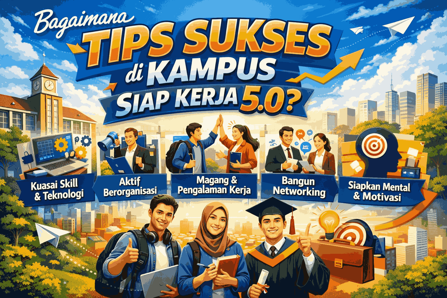 Bagaimana Tips Sukses di Kampus Siap Kerja 5.0?