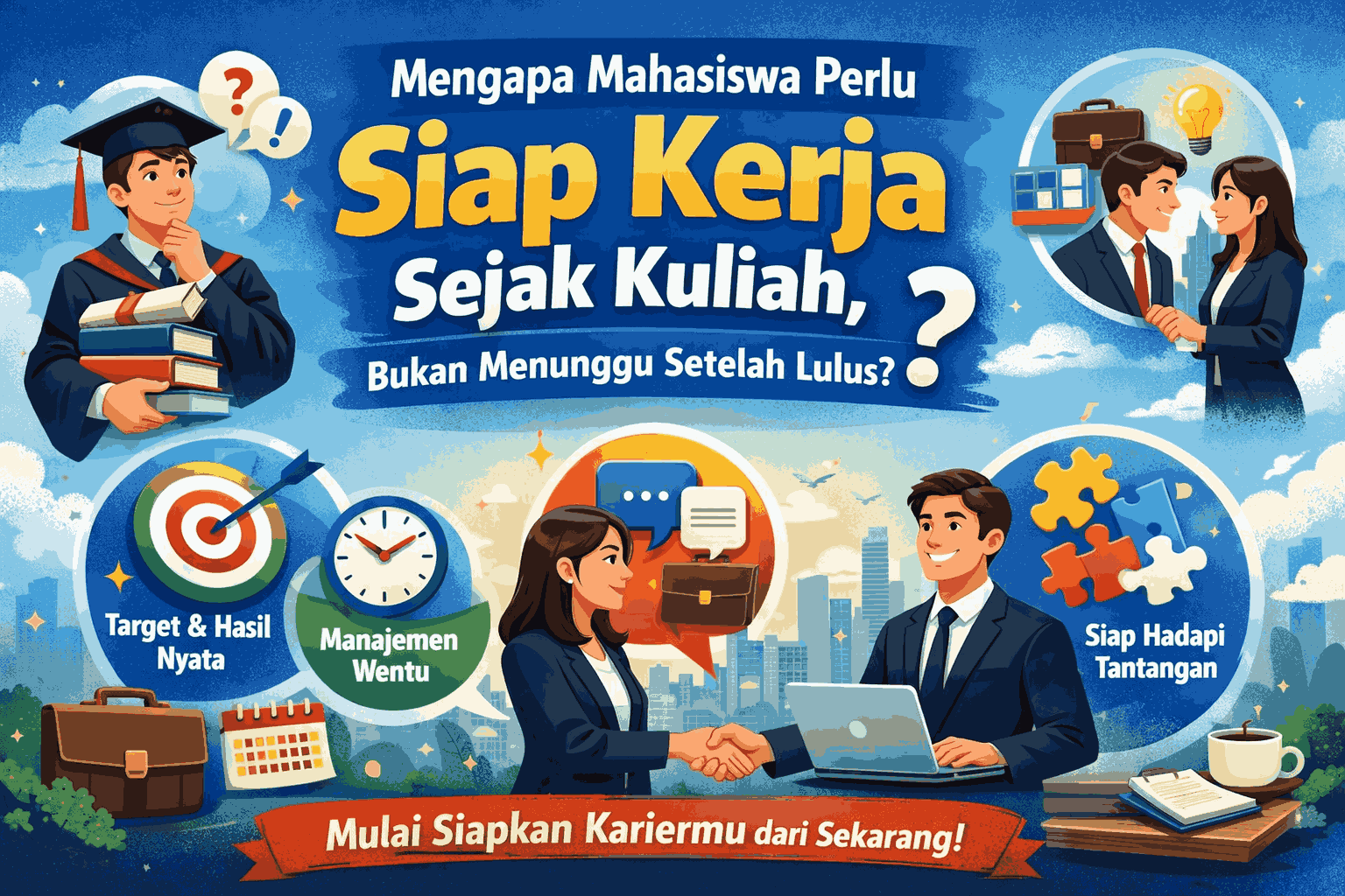 Mengapa Mahasiswa Perlu Siap Kerja Sejak Kuliah, Bukan Menunggu Setelah Lulus?