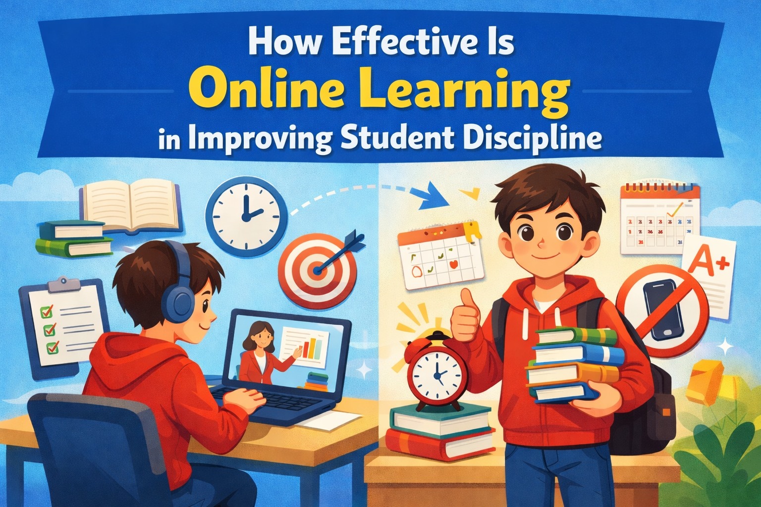 How Effective Is Online Learning in Improving Student Discipline