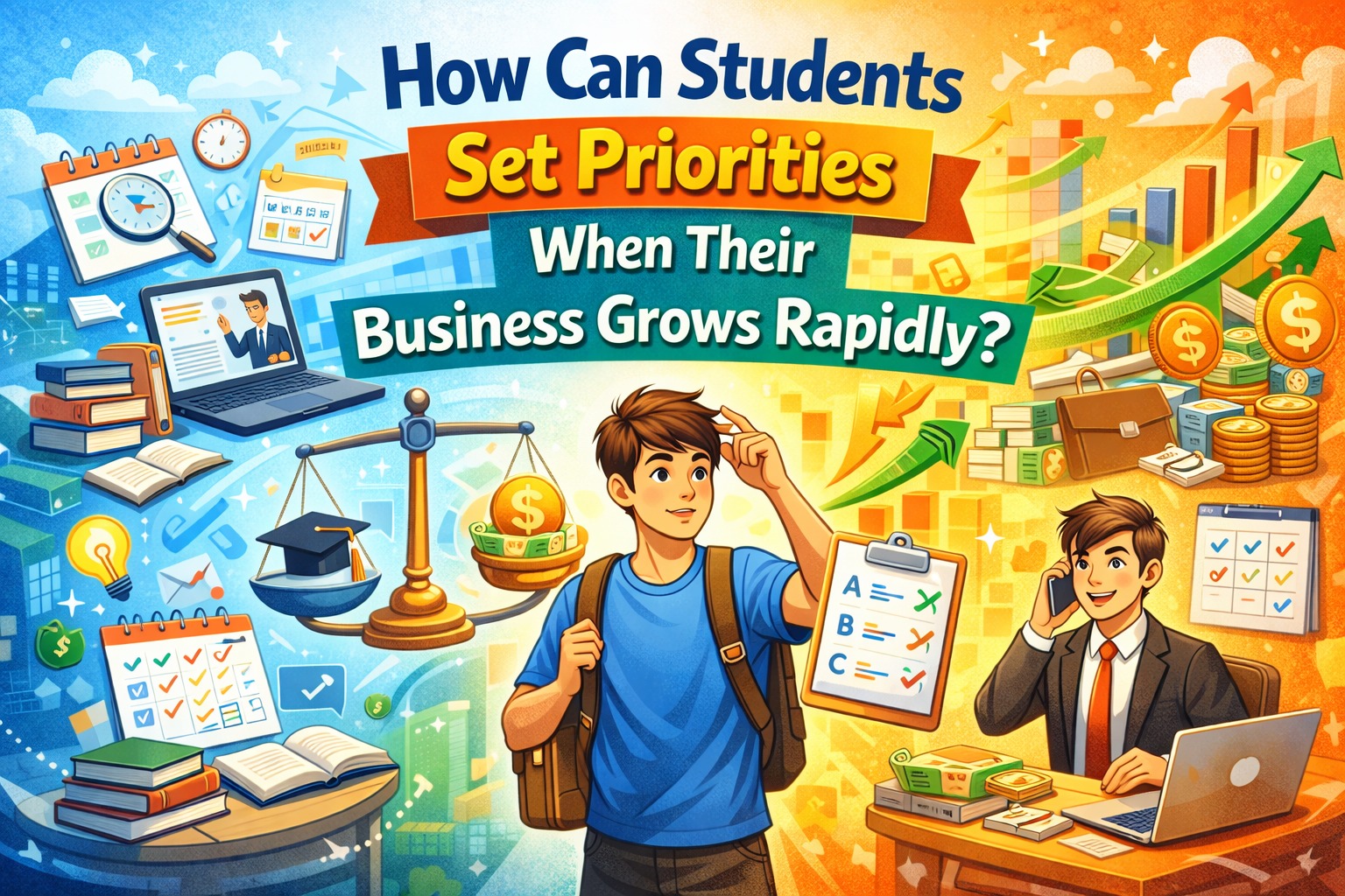 How Can Students Set Priorities When Their Business Grows Rapidly?