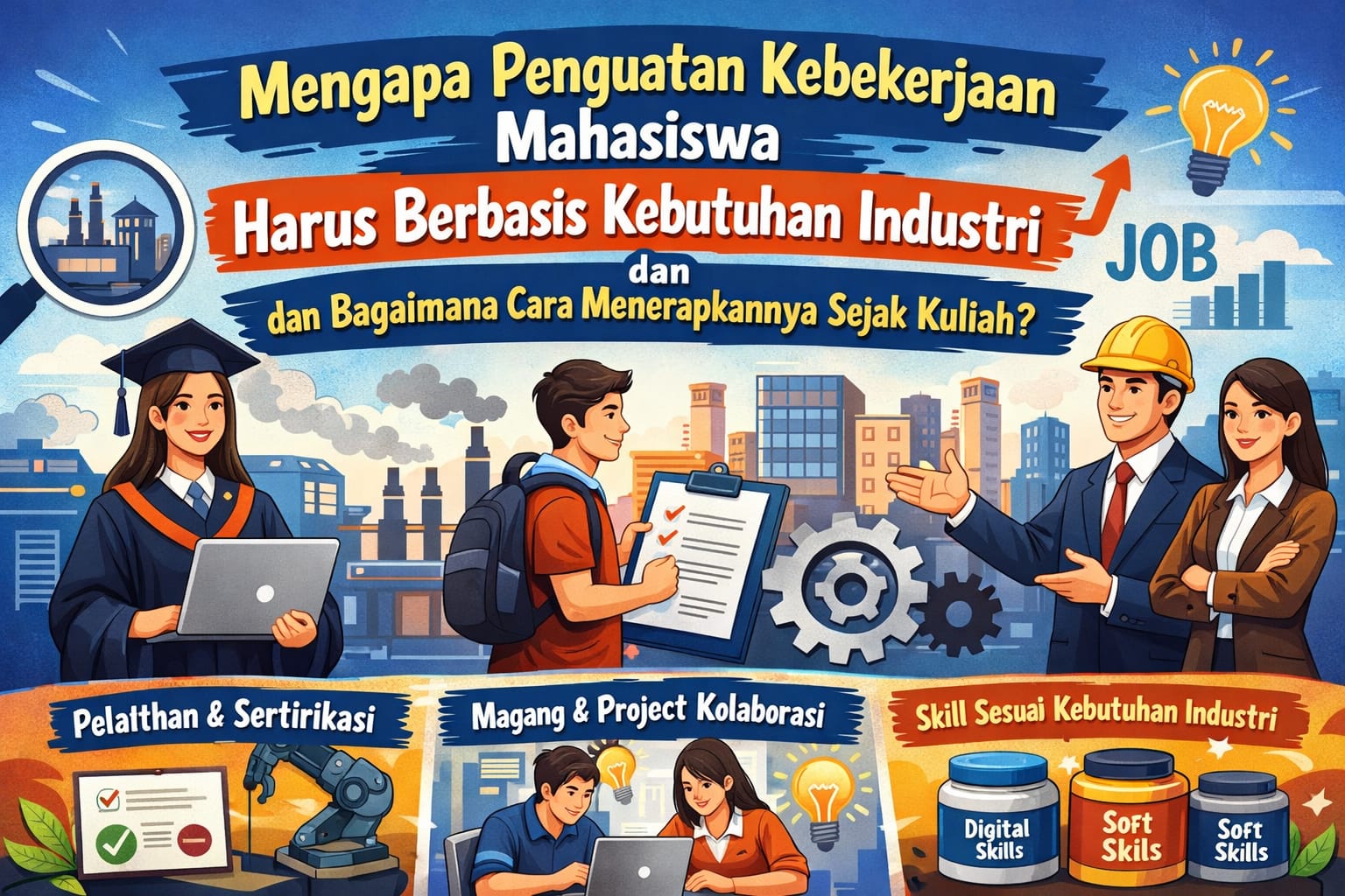 Mengapa Penguatan Kebekerjaan Mahasiswa Harus Berbasis Kebutuhan Industri dan Bagaimana Cara Menerapkannya Sejak Kuliah?