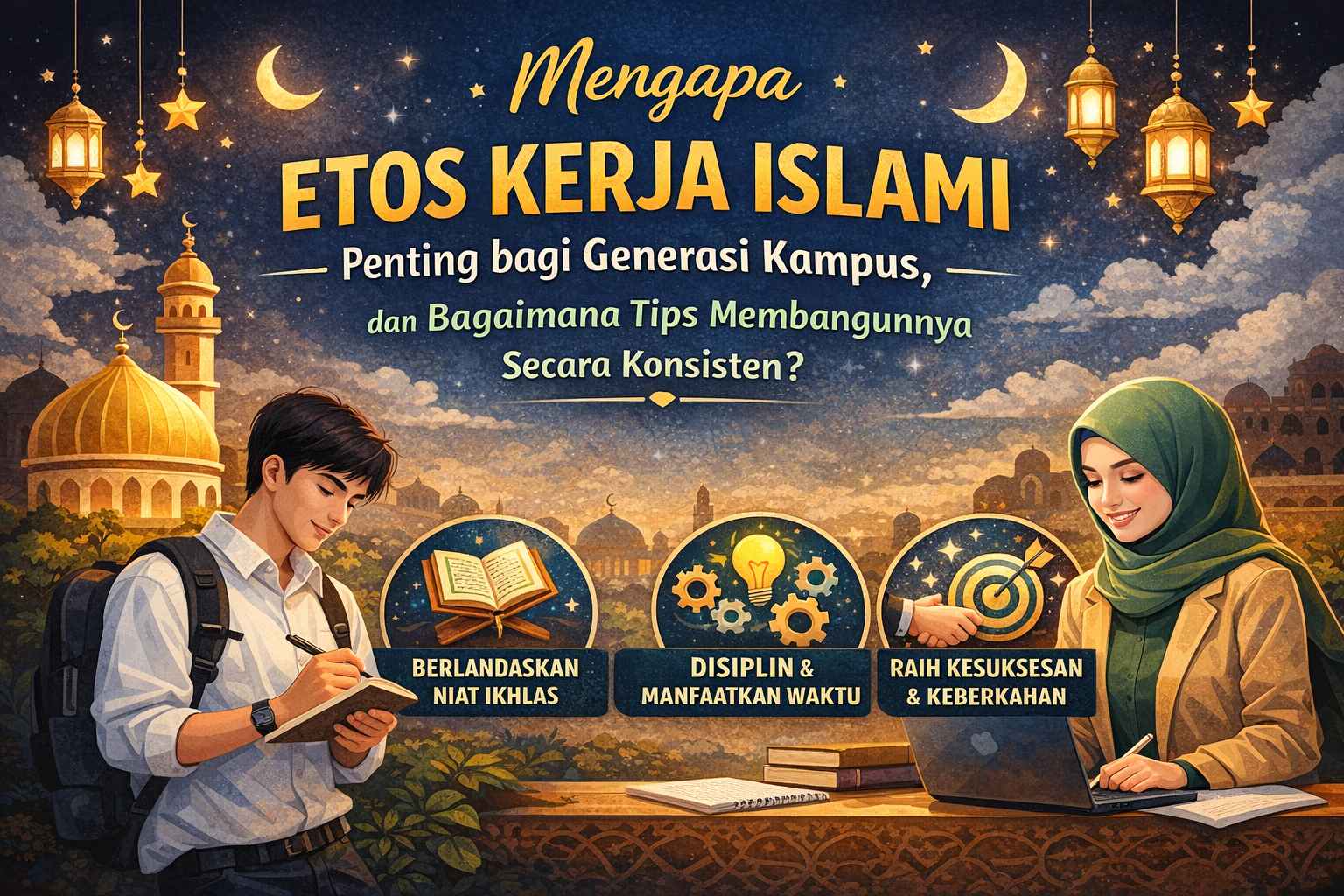 Mengapa Etos Kerja Islami Penting Bagi Generasi Kampus, Dan Bagaimana Tips Membangunnya Secara Konsisten?