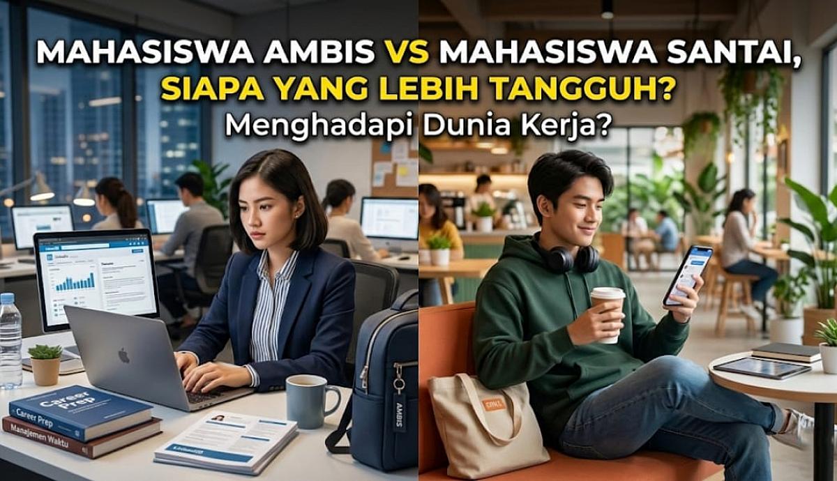 Mahasiswa Ambis vs Mahasiswa Santai, Siapa yang Lebih Tangguh Menghadapi Dunia Kerja?