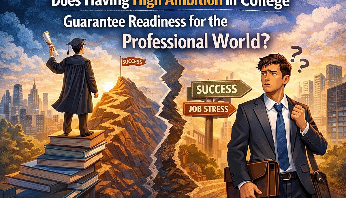 Does Having High Ambition in College Guarantee Readiness for the Professional World?