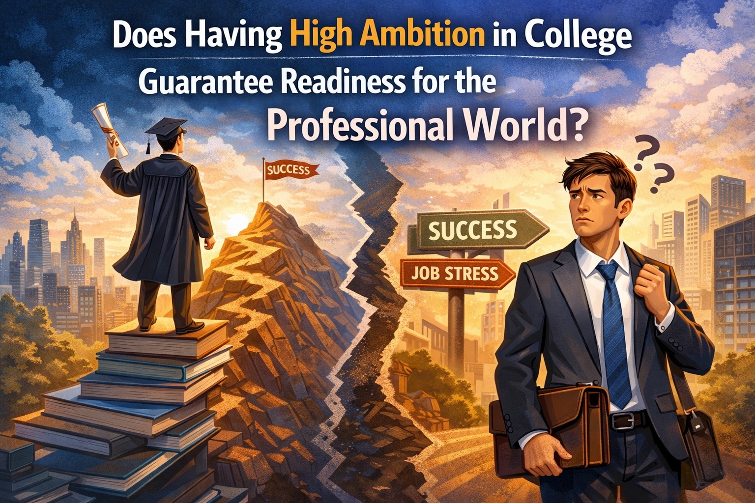 Does Having High Ambition in College Guarantee Readiness for the Professional World?