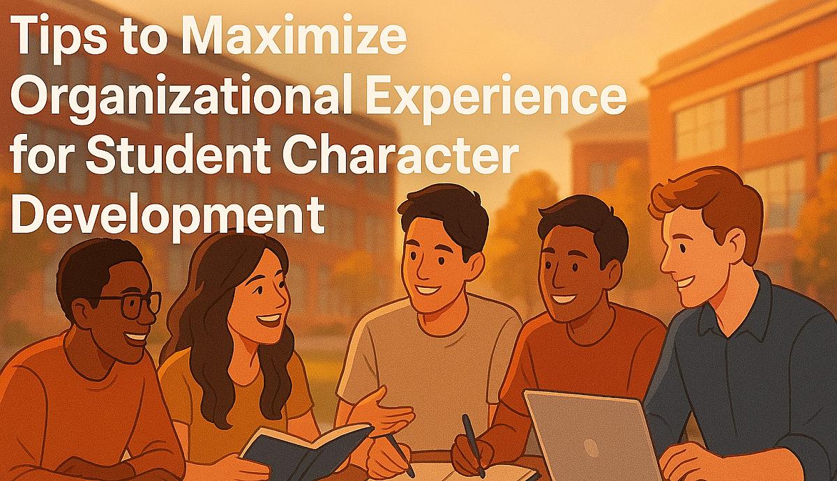 Tips to Maximize Organizational Experience for Student Character Development