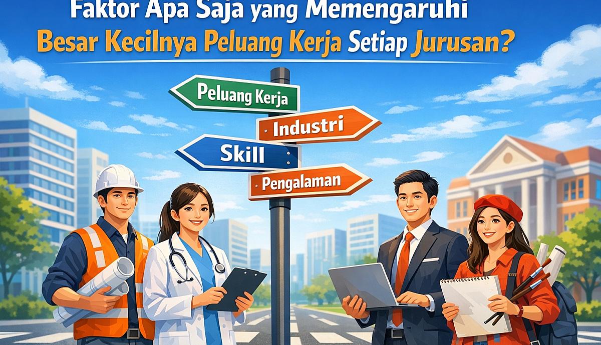 Faktor apa saja yang memengaruhi besar kecilnya peluang kerja setiap jurusan?