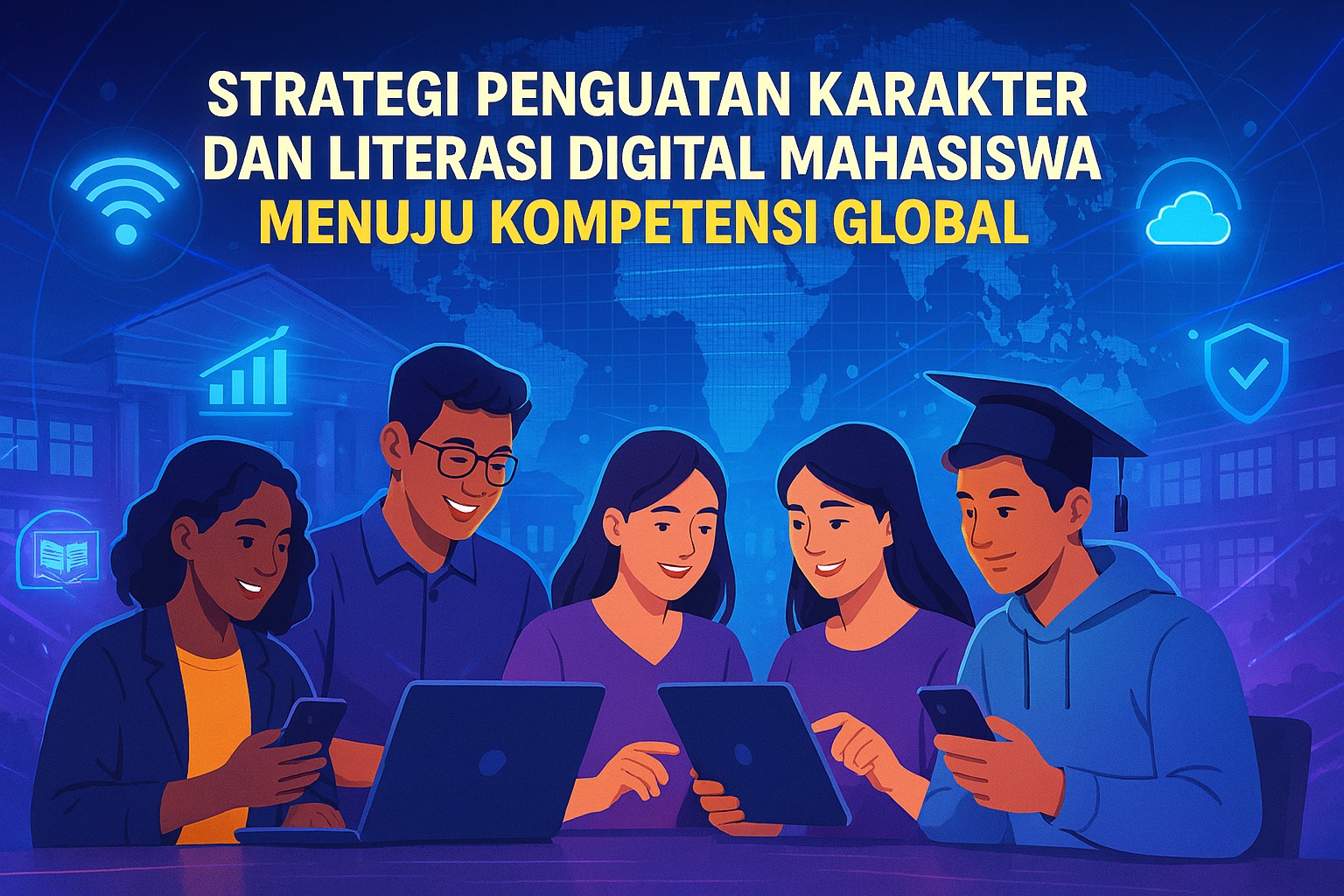 Strategi Penguatan Karakter dan Literasi Digital Mahasiswa Menuju Kompetensi Global