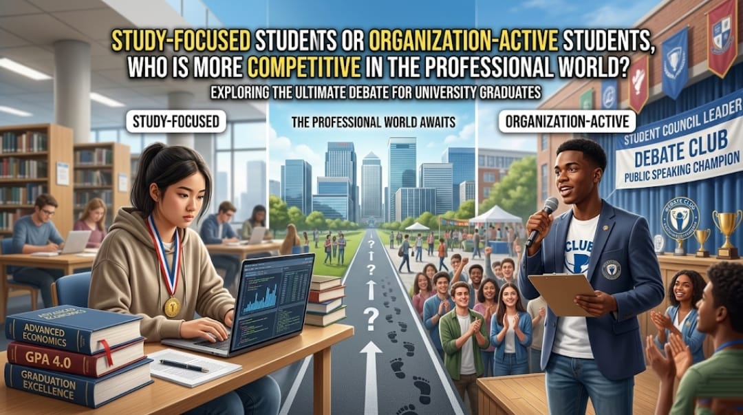 Study-Focused Students or Organization-Active Students, Who Is More Competitive in the Professional World?