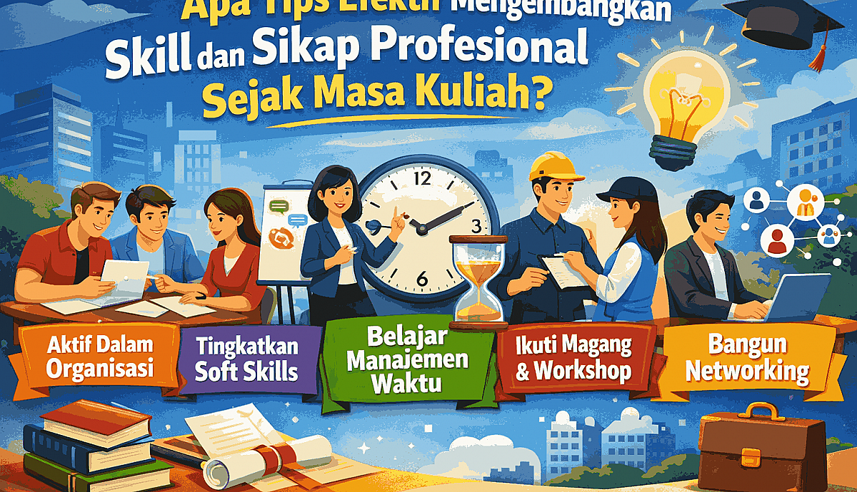 Apa Tips Efektif Mengembangkan Skill Dan Sikap Profesional Sejak Masa Kuliah?