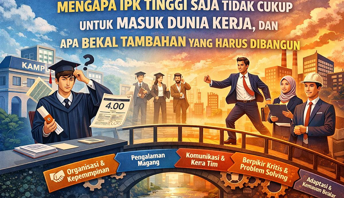 Mengapa IPK Tinggi Saja Tidak Cukup untuk Masuk Dunia Kerja, dan Apa Bekal Tambahan yang Harus Dibangun