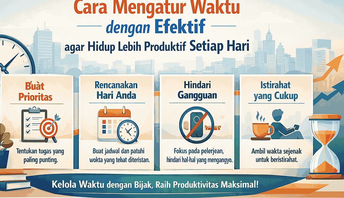 Cara Mengatur Waktu dengan Efektif agar Hidup Lebih Produktif Setiap Hari