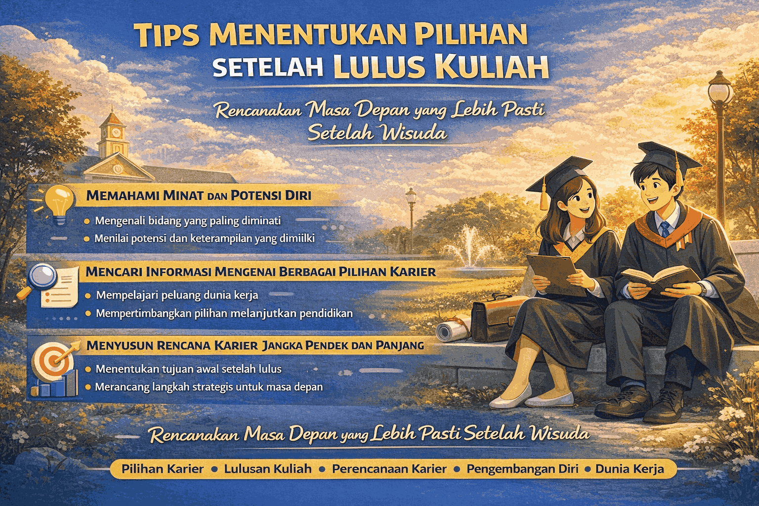 Tips Menentukan Pilihan Setelah Lulus Kuliah