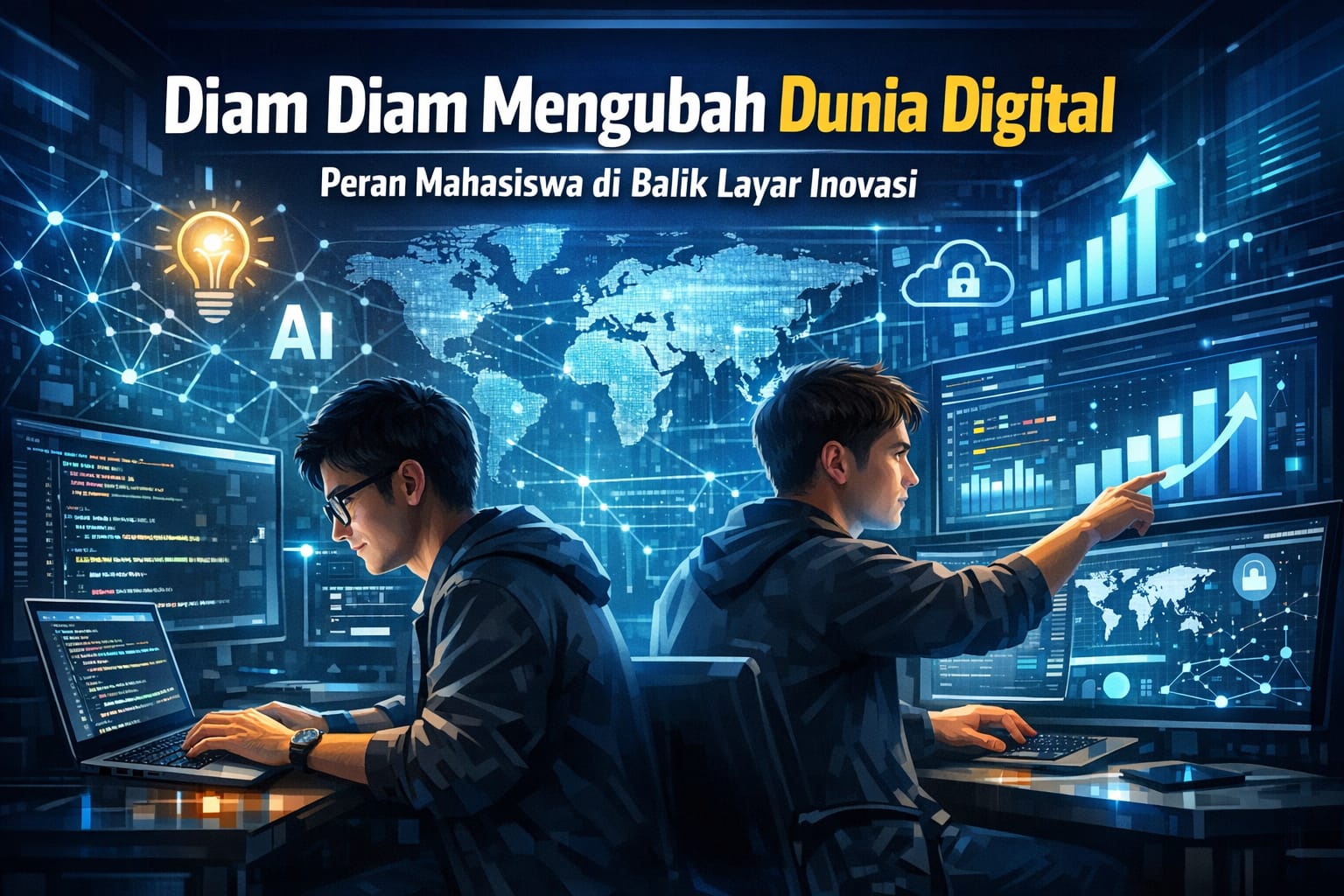Diam Diam Mengubah Dunia Digital Peran Mahasiswa di Balik Layar Inovasi
