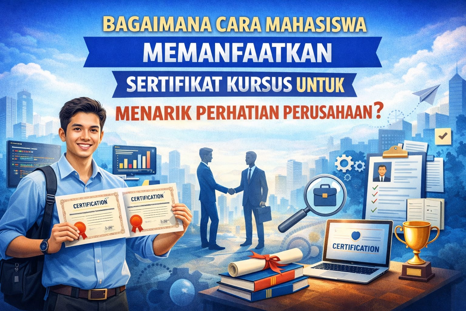 Bagaimana Cara Mahasiswa Memanfaatkan Sertifikat Kursus untuk Menarik Perhatian Perusahaan?