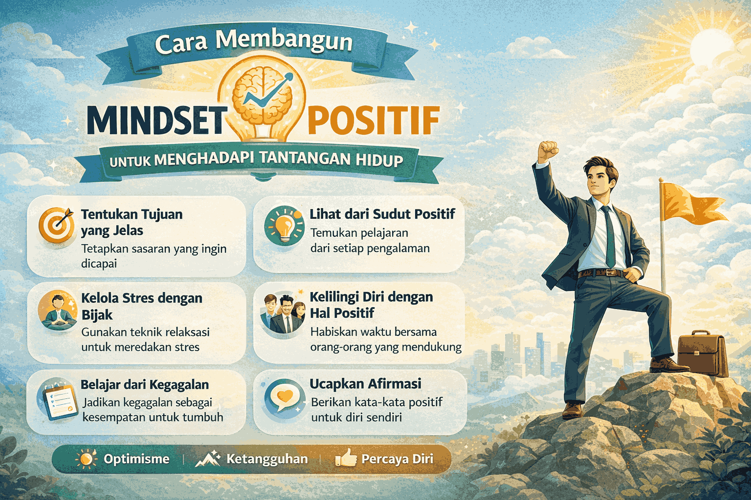 Cara Membangun Mindset Positif untuk Menghadapi Tantangan Hidup