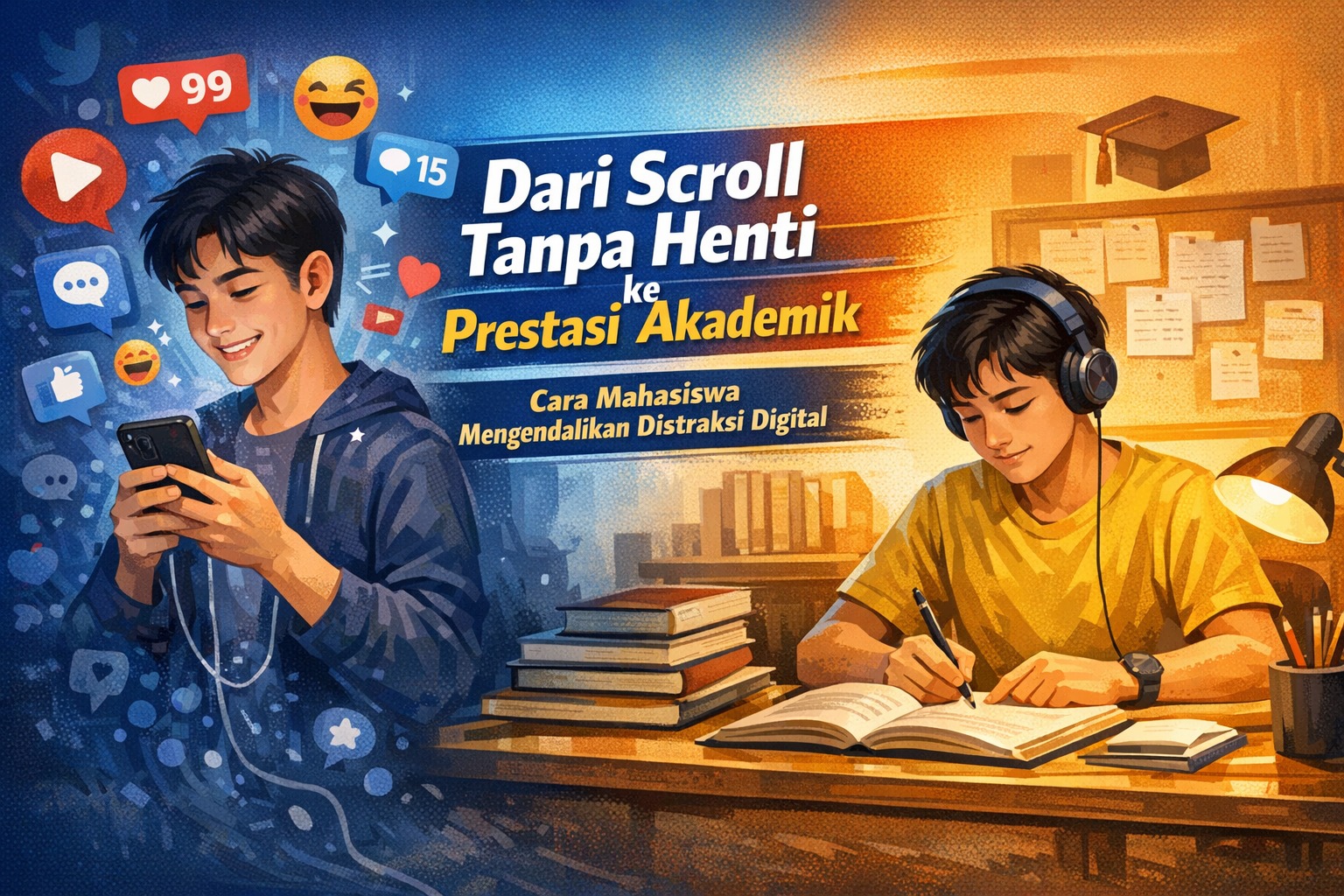 Dari Scroll Tanpa Henti ke Prestasi Akademik Cara Mahasiswa Mengendalikan Distraksi Digital