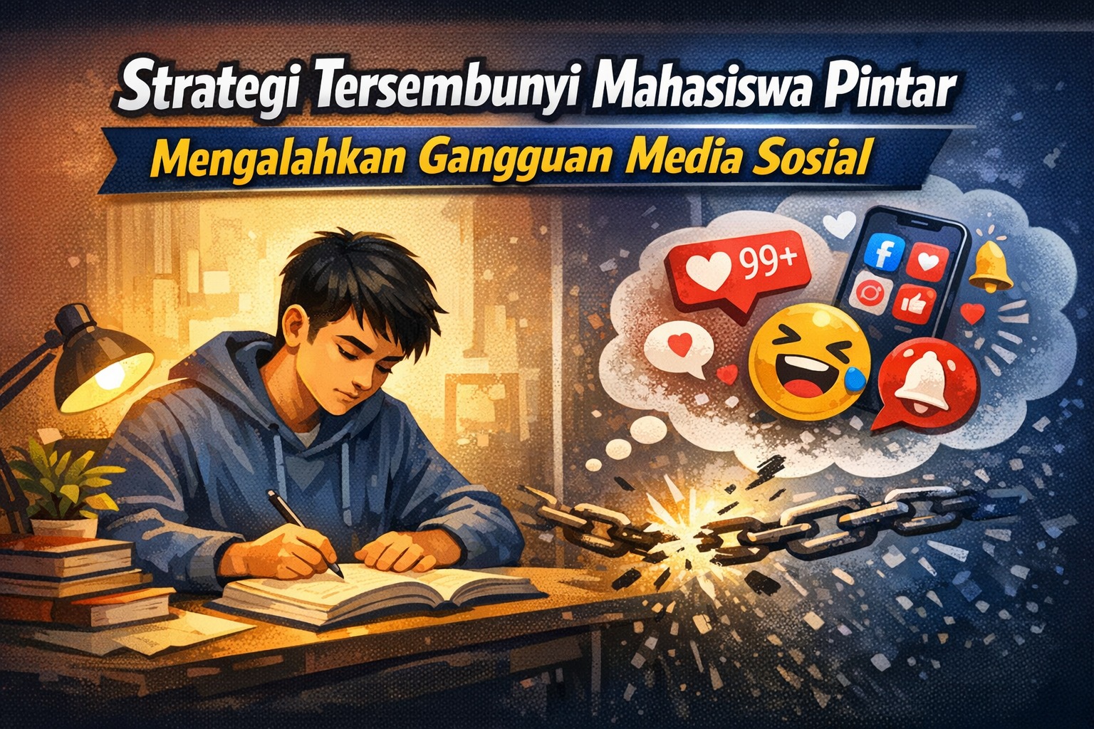 Strategi Tersembunyi Mahasiswa Pintar Mengalahkan Gangguan Media Sosial