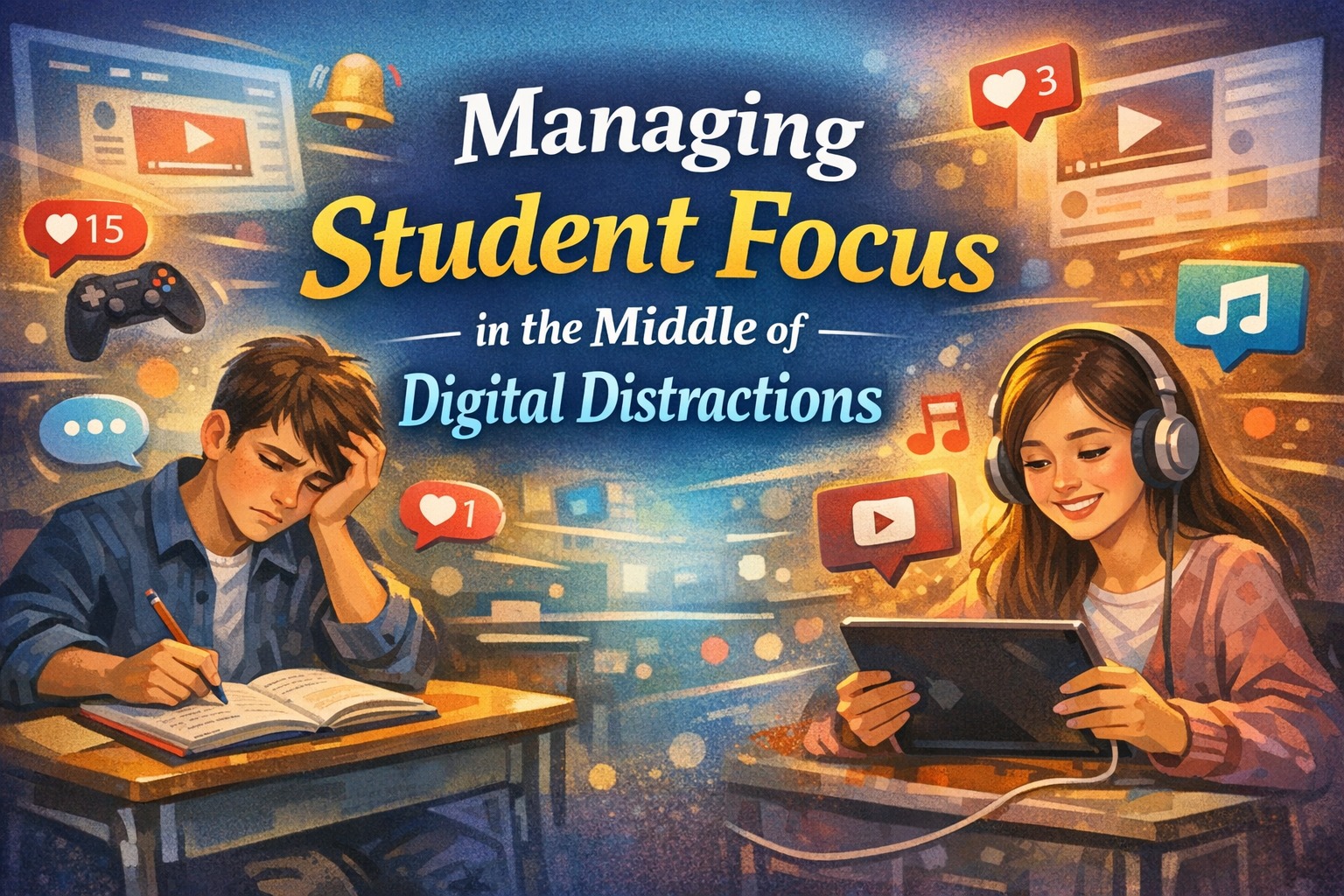 Managing Student Focus in the Middle of Digital Distractions