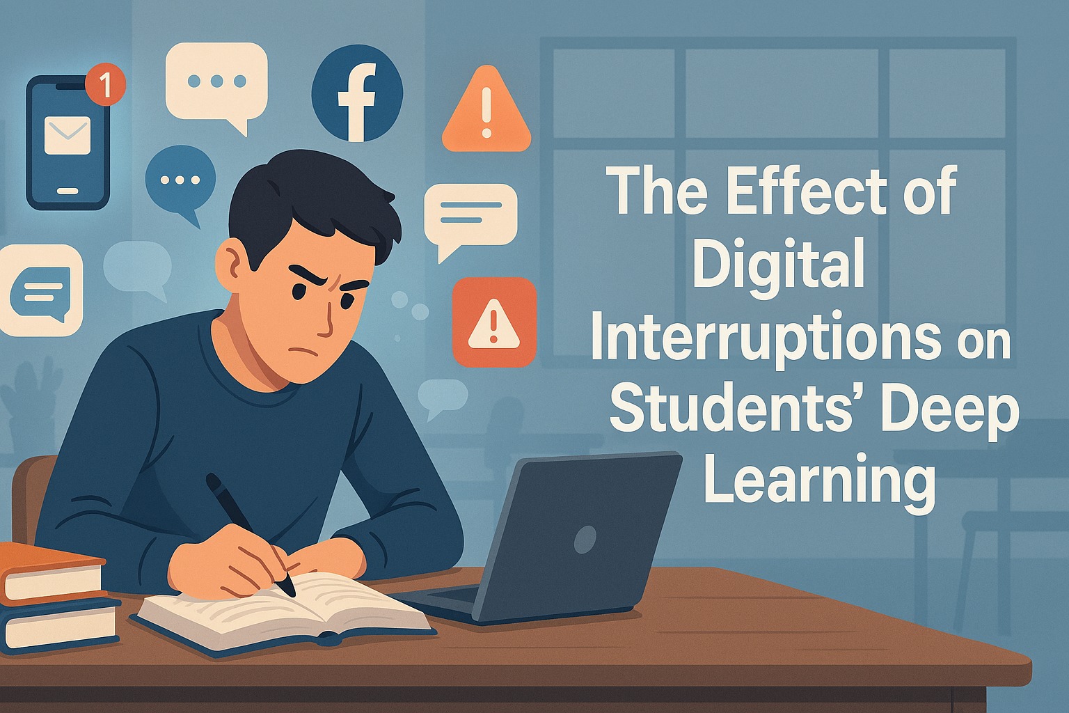 The Effect of Digital Interruptions on Students' Deep Learning