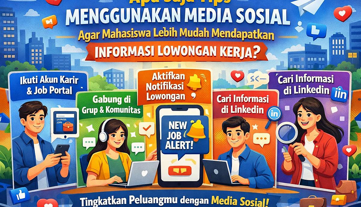 Apa Saja Tips Menggunakan Media Sosial Agar Mahasiswa Lebih Mudah Mendapatkan Informasi Lowongan Kerja?