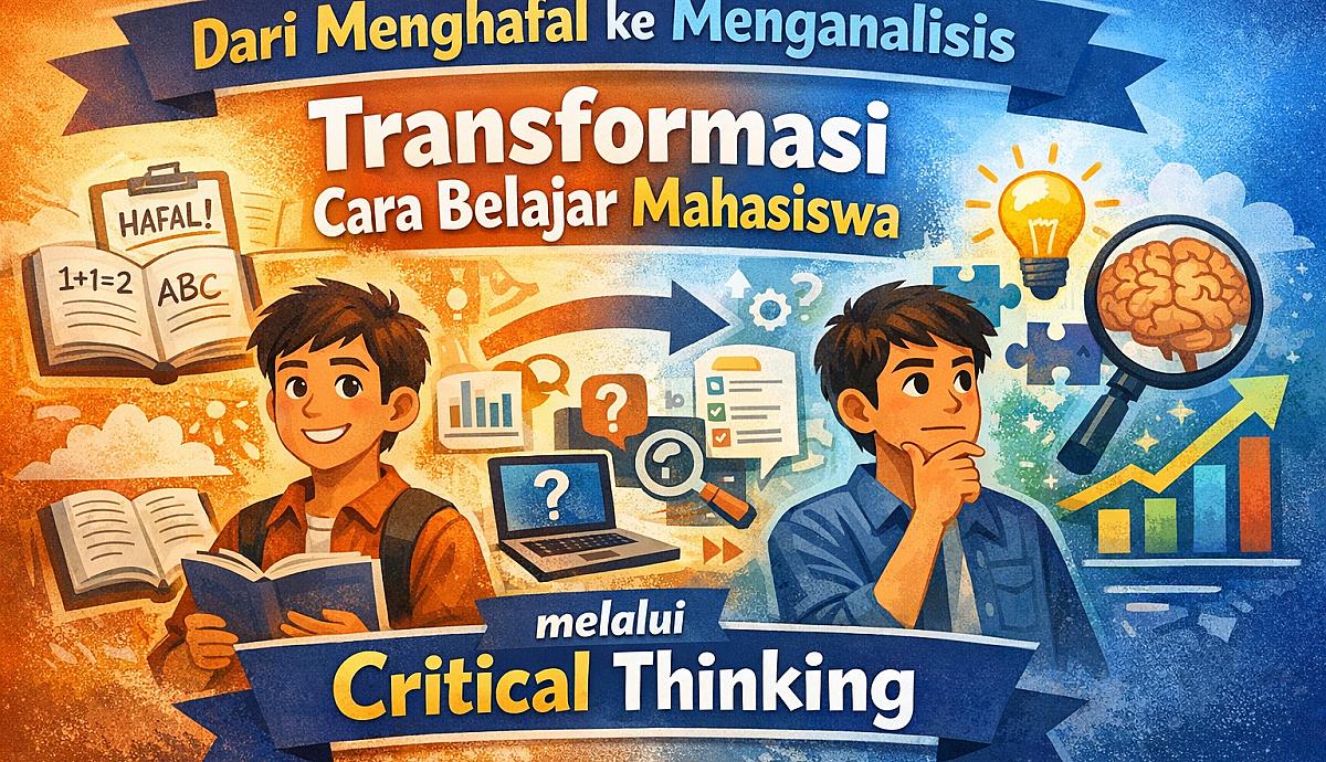 Dari Menghafal ke Menganalisis Transformasi Cara Belajar Mahasiswa melalui Critical Thinking