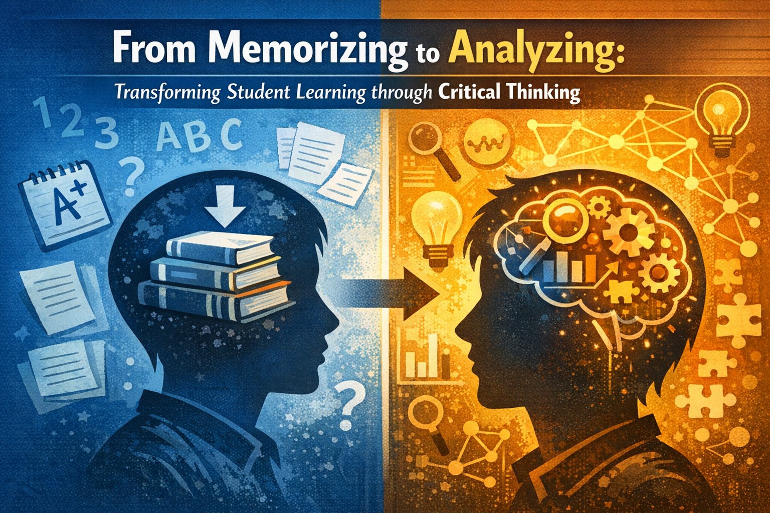 From Memorizing to Analyzing Transforming Student Learning through Critical Thinking