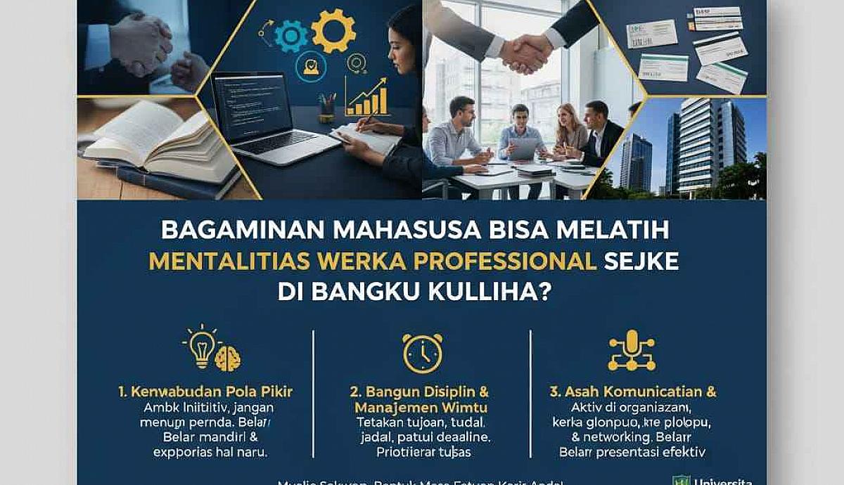 Bagaimana Mahasiswa Bisa Melatih Mentalitas Kerja Profesional Sejak di Bangku Kuliah?