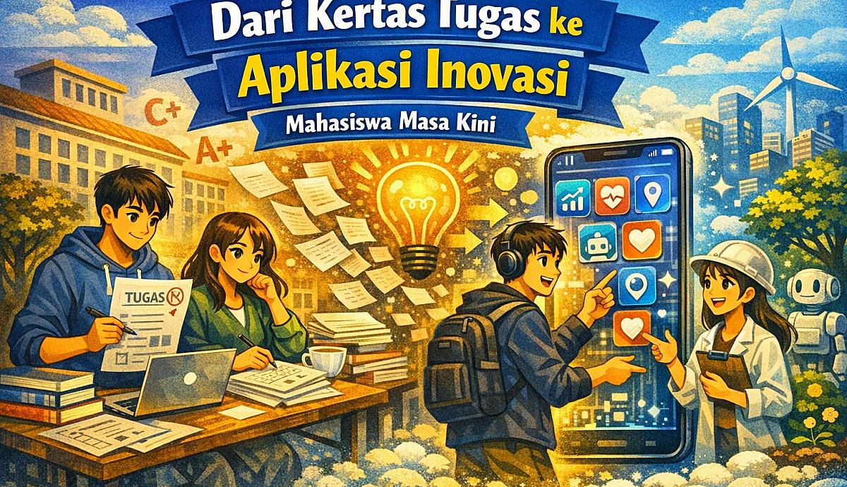 Dari Kertas Tugas ke Aplikasi Inovasi Mahasiswa Masa Kini