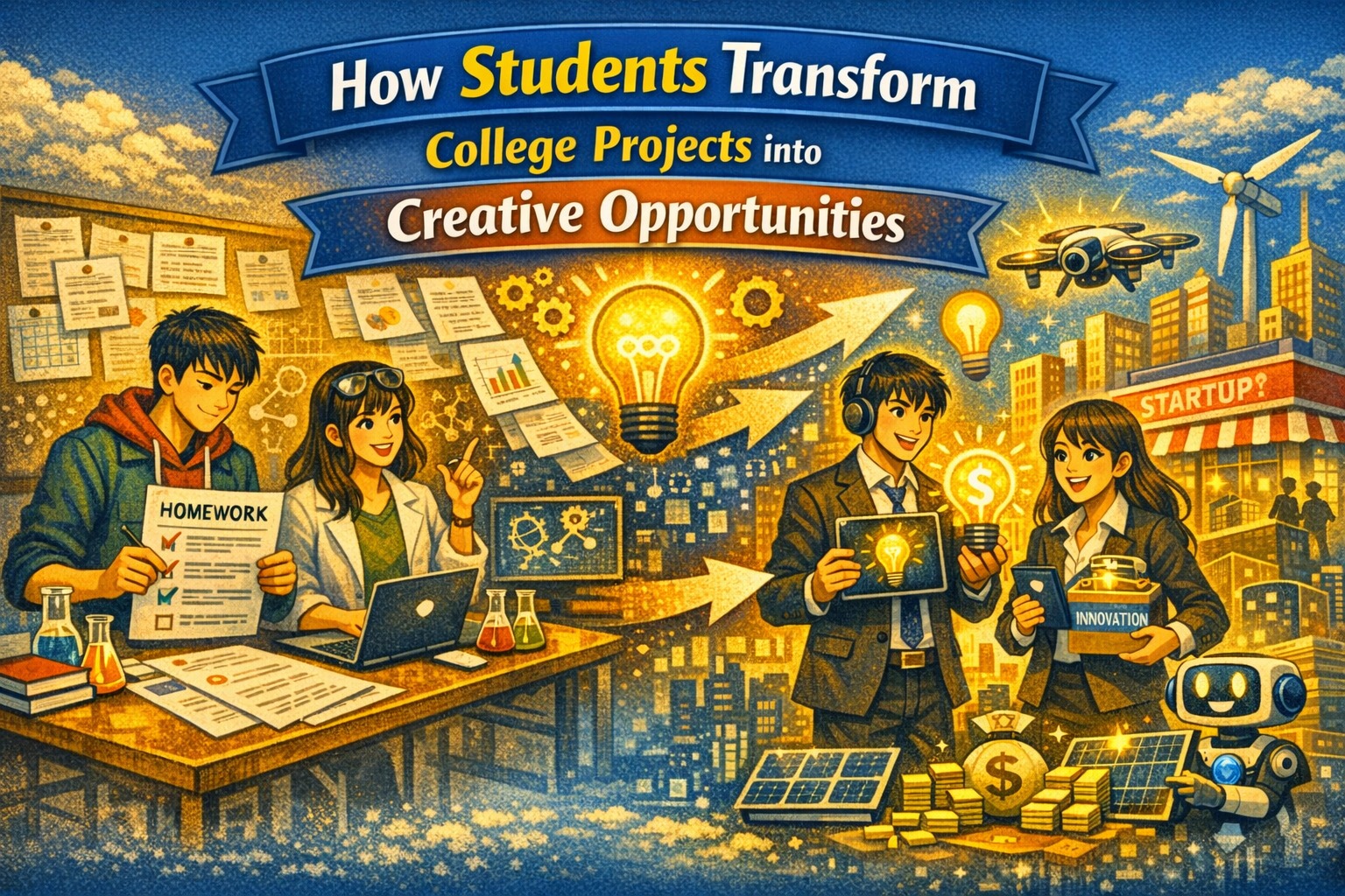 How Students Transform College Projects into Creative Opportunities