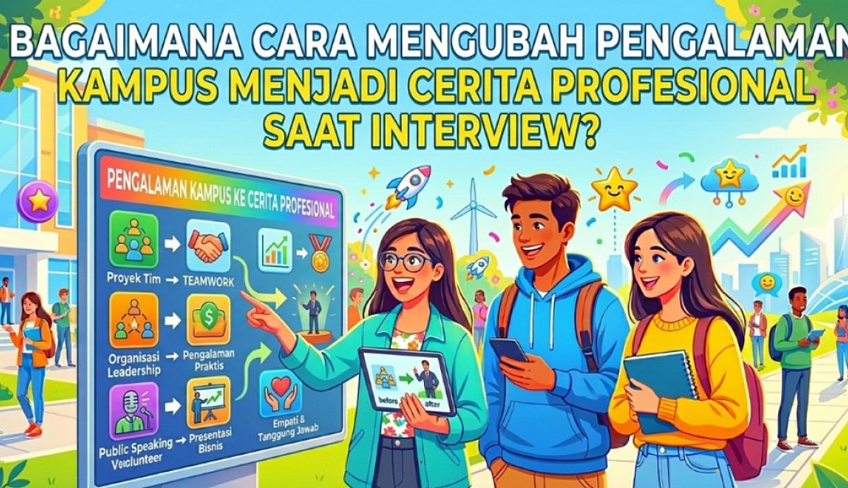 Bagaimana Cara Mengubah Pengalaman Kampus Menjadi Cerita Profesional saat Interview?