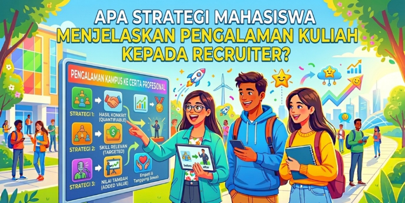 Apa Strategi Mahasiswa Menjelaskan Pengalaman Kuliah kepada Recruiter?