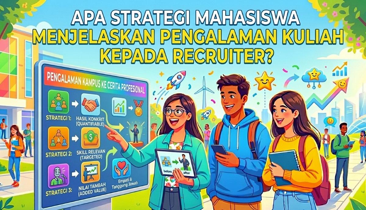 Apa Strategi Mahasiswa Menjelaskan Pengalaman Kuliah kepada Recruiter?