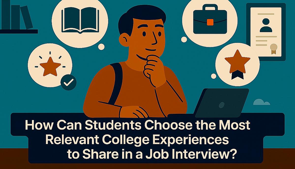 How Can Students Choose the Most Relevant College Experiences to Share in a Job Interview?