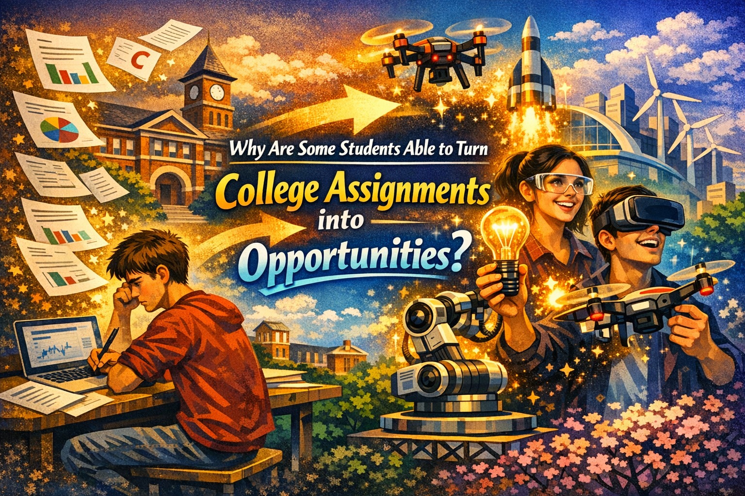 Why Are Some Students Able to Turn College Assignments into Opportunities?