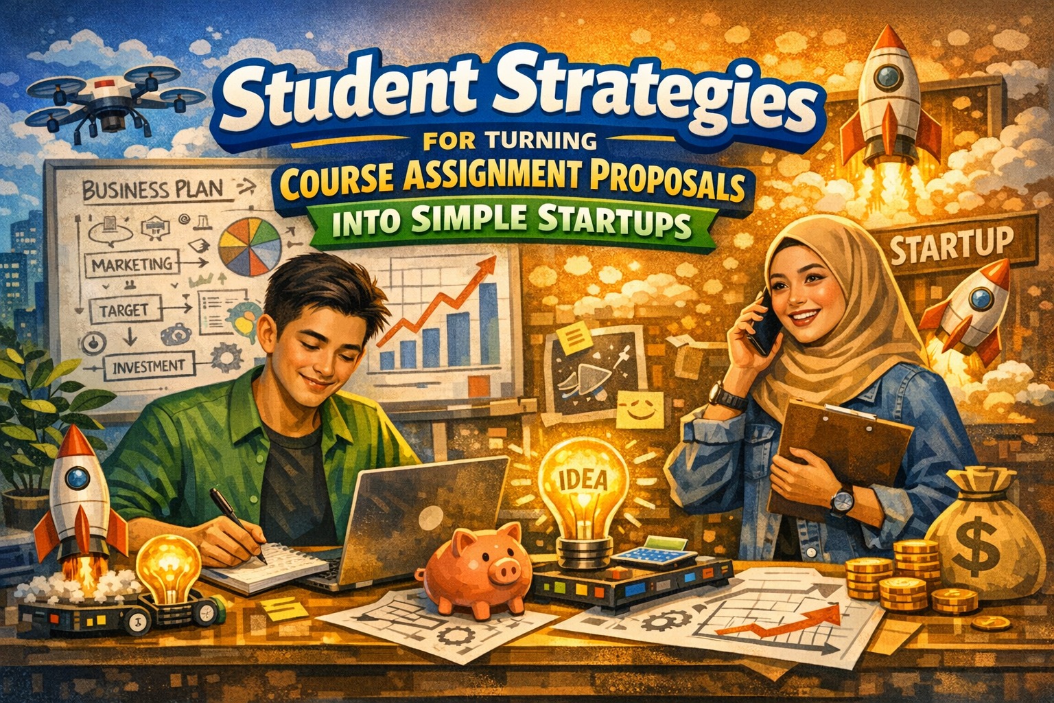 Student Strategies for Turning Course Assignment Proposals into Simple Startups