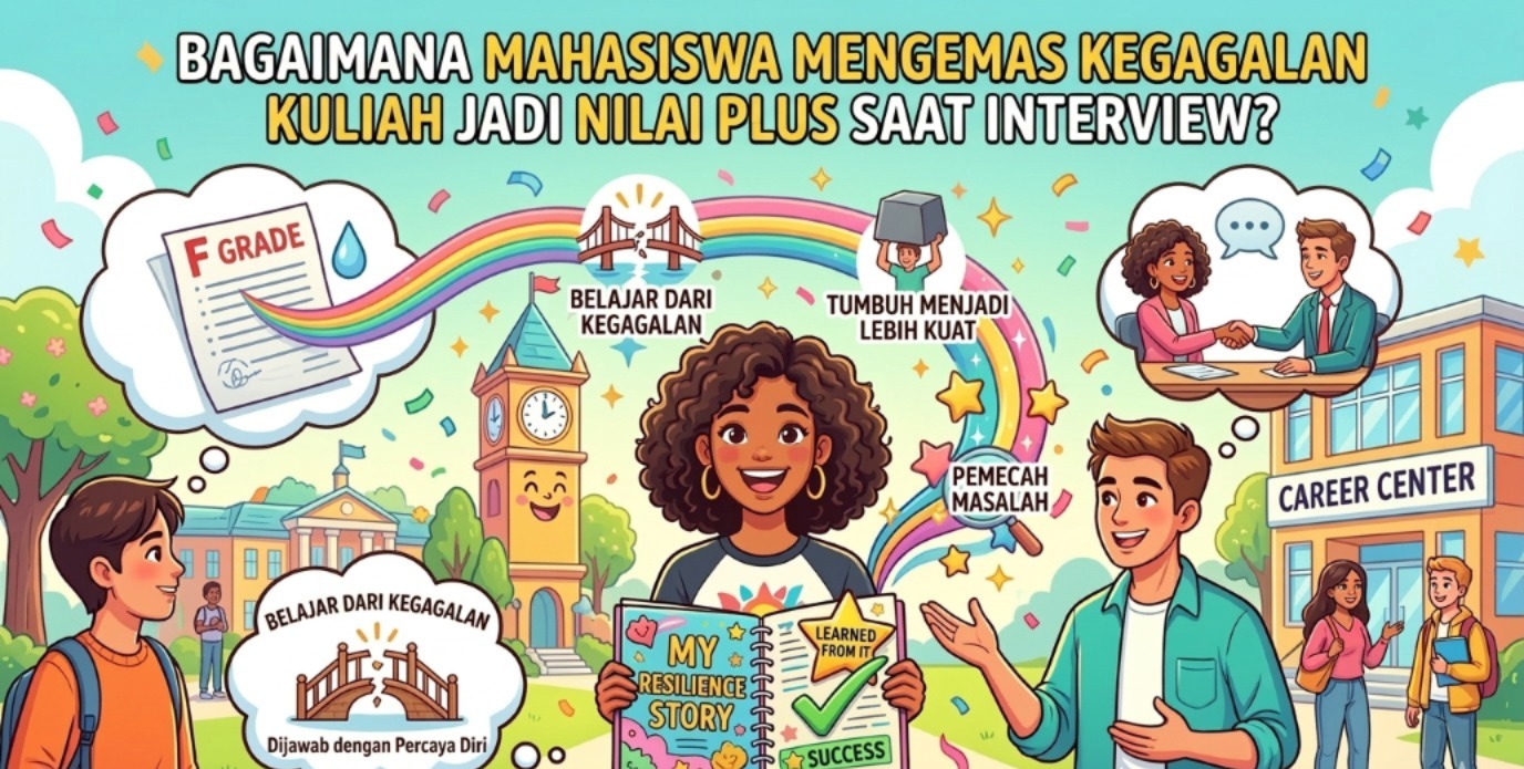 Bagaimana Mahasiswa Mengemas Kegagalan Kuliah Jadi Nilai Plus Saat Interview?
