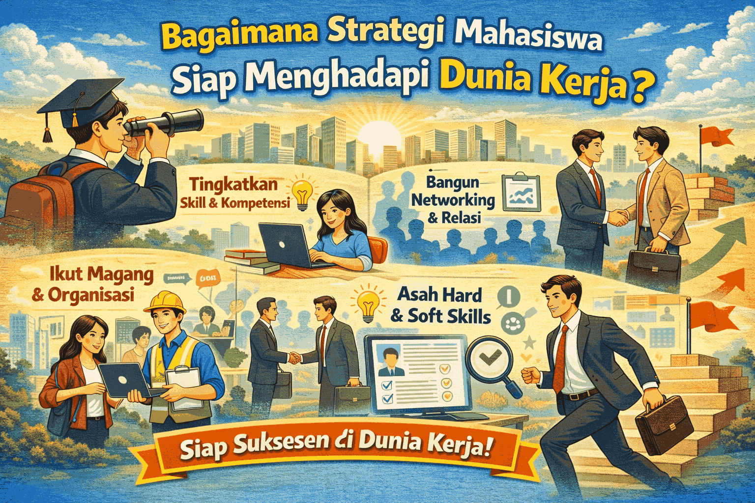 Bagaimana Strategi Mahasiswa Siap Menghadapi Dunia Kerja?