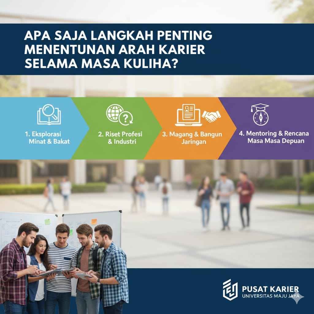 Apa Saja Langkah Penting Menentukan Arah Karier Selama Masa Kuliah?