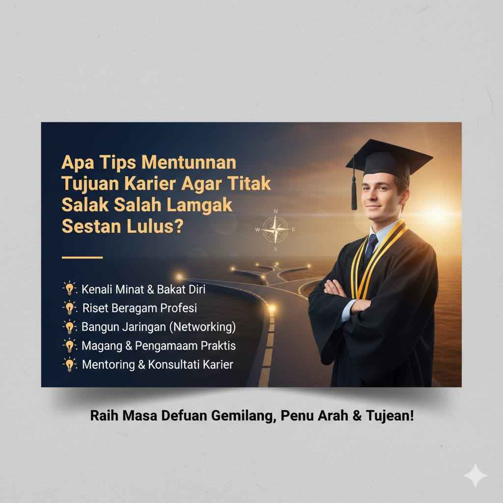 Apa Tips Menentukan Tujuan Karier Agar Tidak Salah Langkah Setelah Lulus?