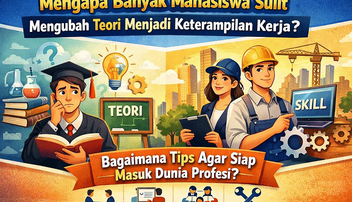 Mengapa Banyak Mahasiswa Sulit Mengubah Teori Menjadi Keterampilan Kerja? Bagaimana Tips Agar Siap Masuk Dunia Profesi?