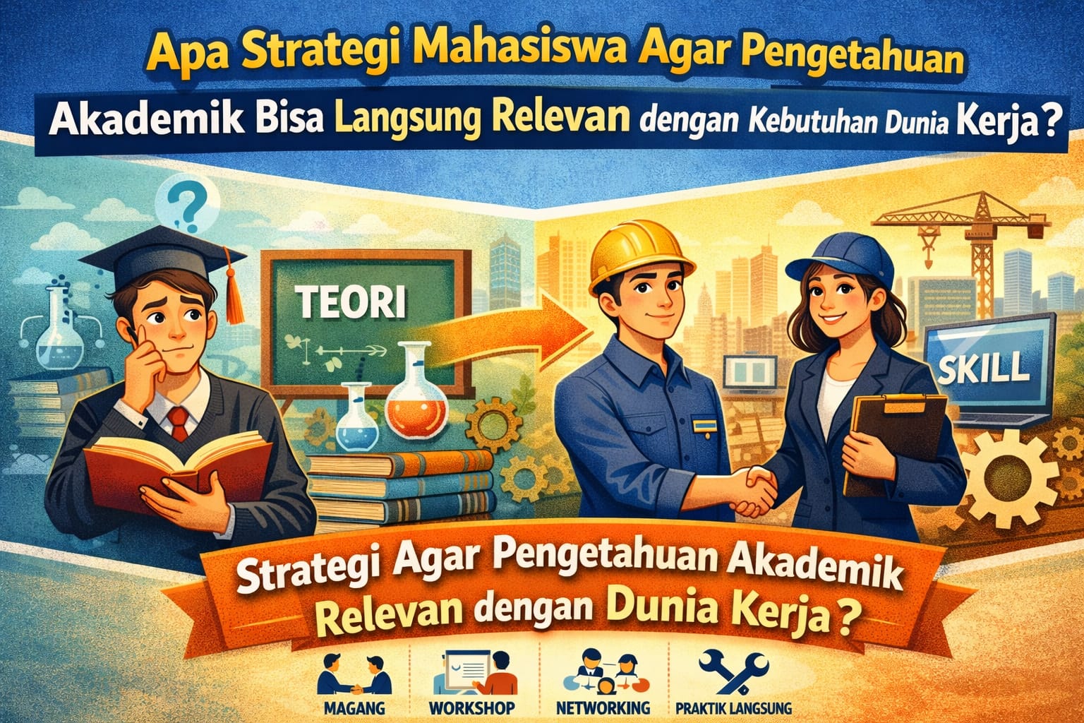 Apa Strategi Mahasiswa Agar Pengetahuan Akademik Bisa Langsung Relevan Dengan Kebutuhan Dunia Kerja?