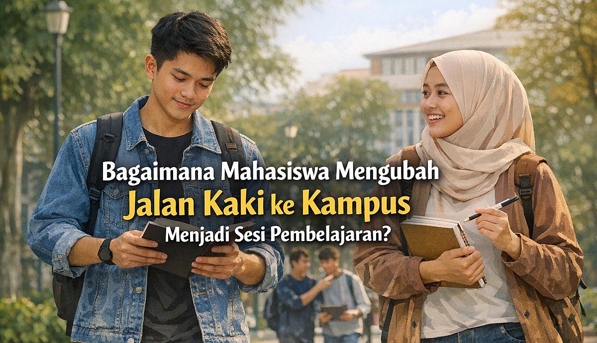 Bagaimana Mahasiswa Mengubah Jalan Kaki ke Kampus Menjadi Sesi Pembelajaran?