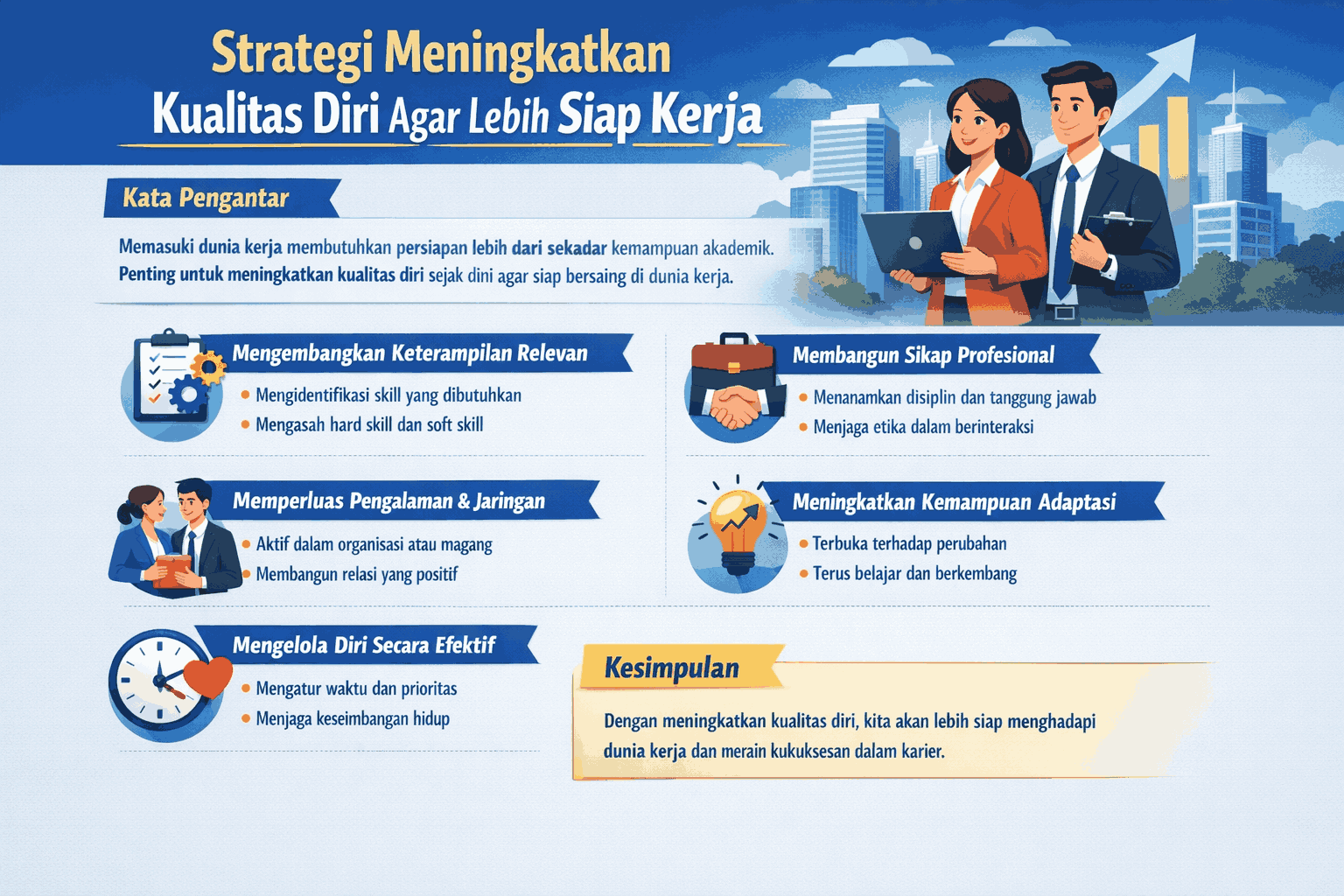 Strategi Meningkatkan Kualitas Diri Agar Lebih Siap Kerja