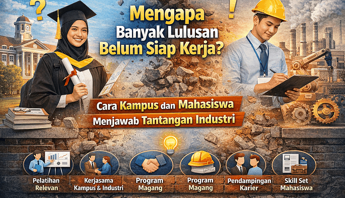 Mengapa Banyak Lulusan Belum Siap Kerja? Cara Kampus Dan Mahasiswa Menjawab Tantangan Industri