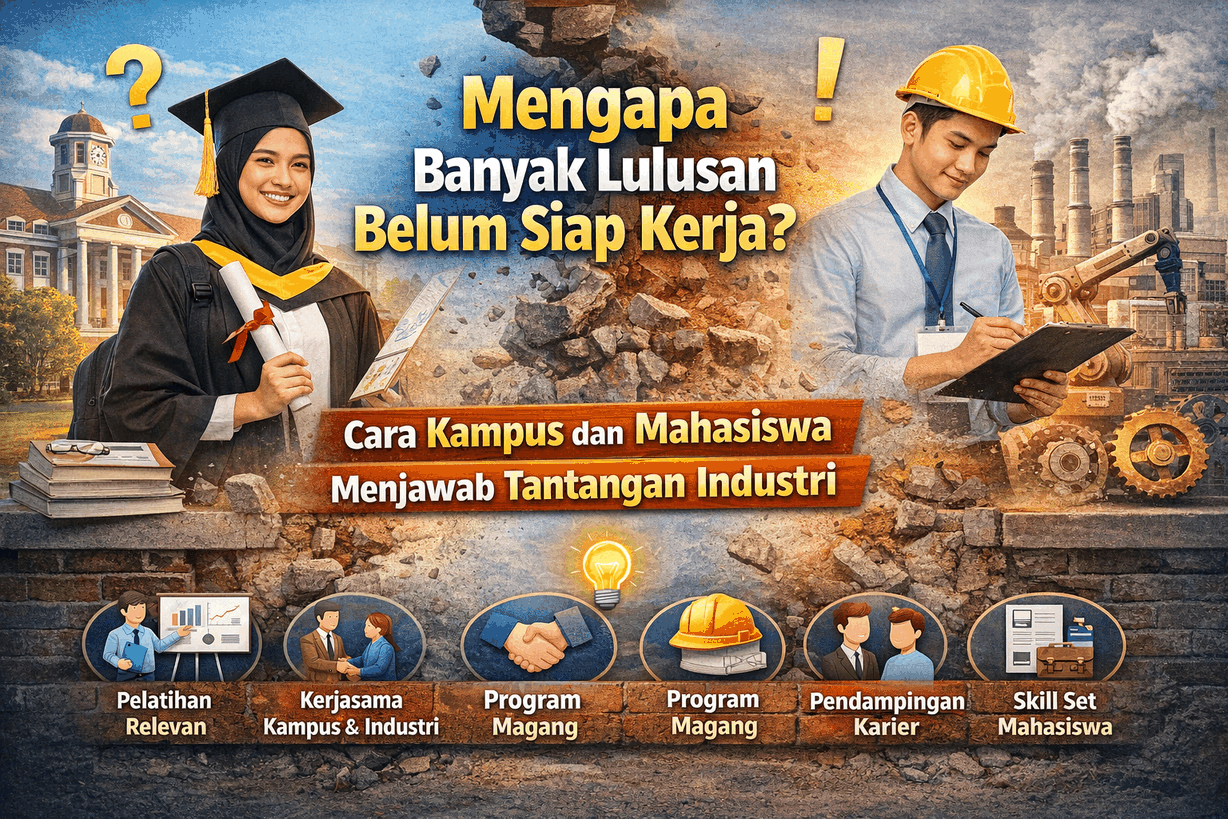 Mengapa Banyak Lulusan Belum Siap Kerja? Cara Kampus Dan Mahasiswa Menjawab Tantangan Industri